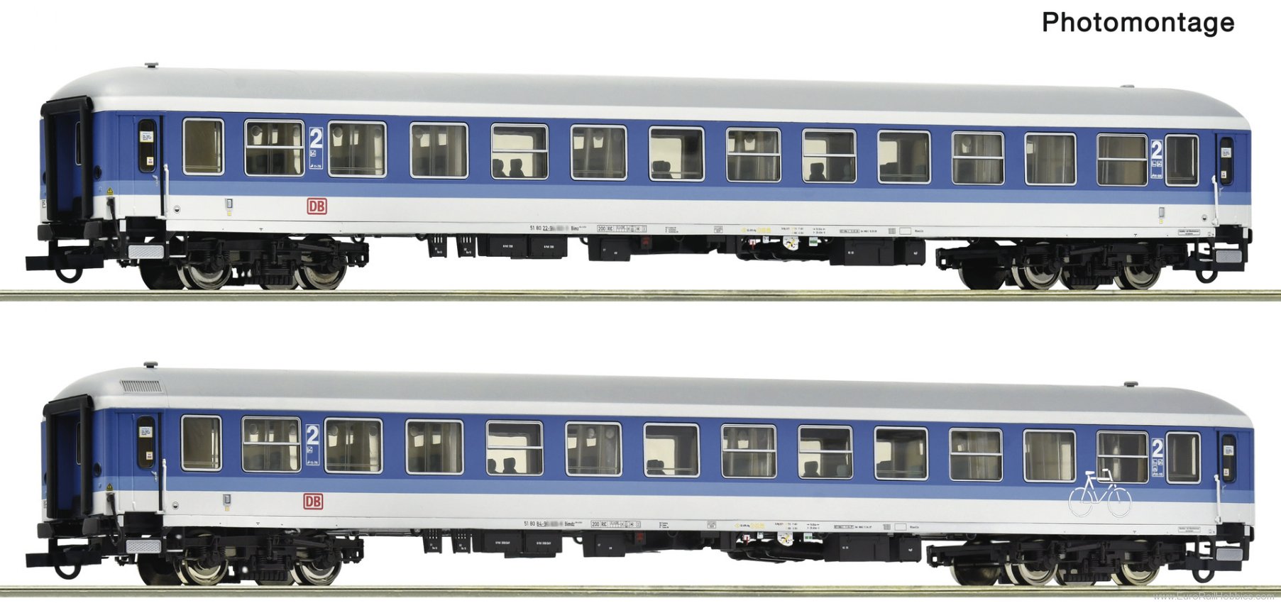 Roco 6200290 Roco DB AG Interregio 2184 2 Piece Coach Set 