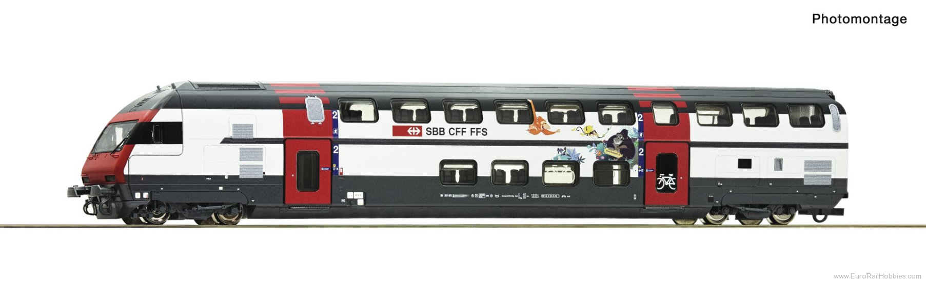 Roco 6210218 Roco SBB IC2000 Double-deck Cab Control Coach