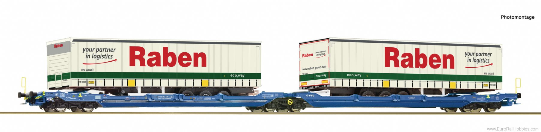 Roco 6600117 Roco VTG Articulated double-pocket Wagon T300