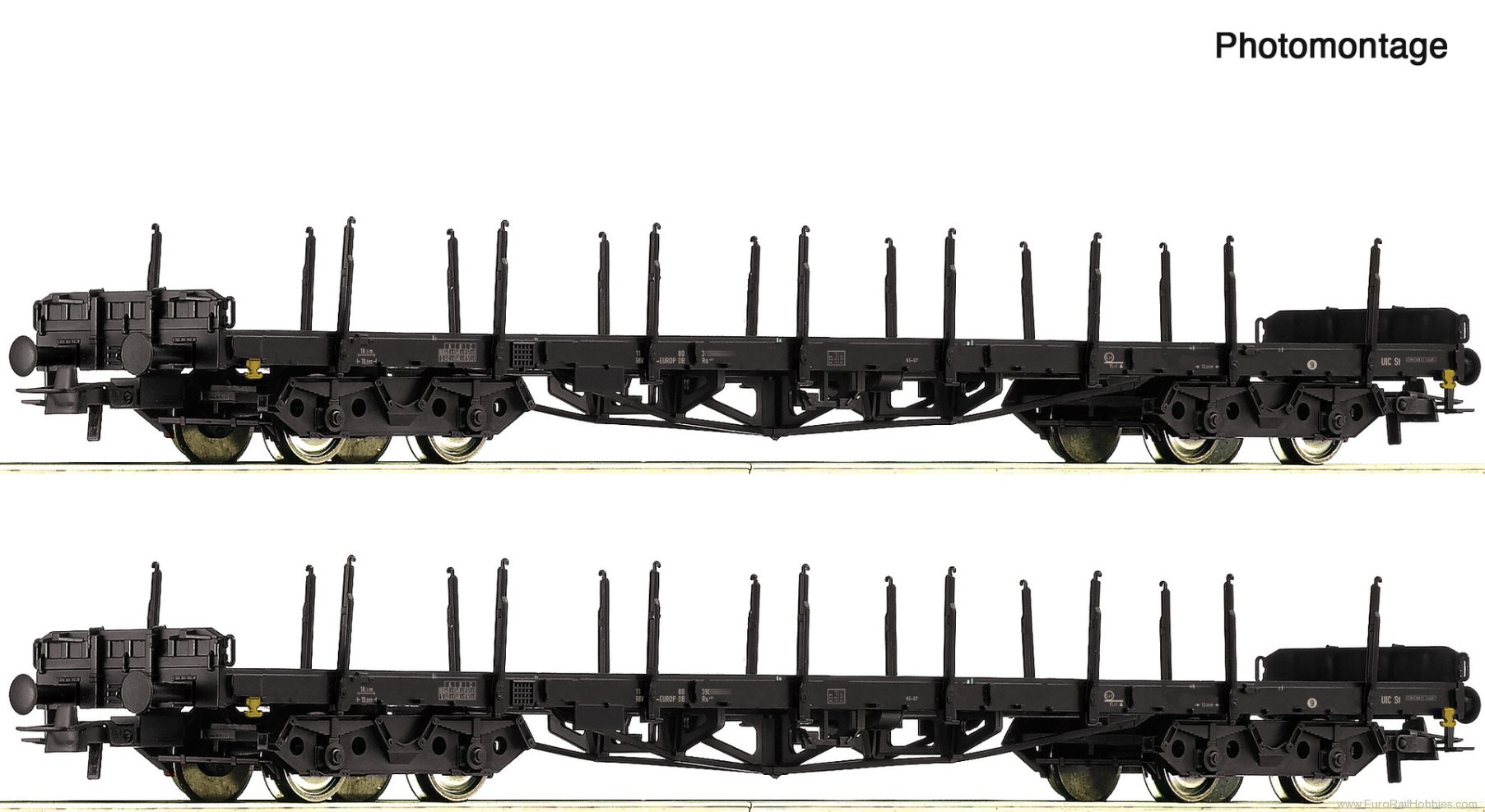 Roco 6600142 Roco DB 2 Piece Stake Car Set