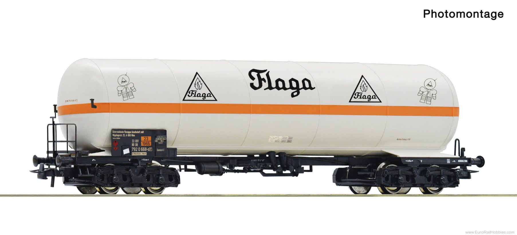 Roco 6600176 Roco DB 'Flaga' Pressurised Gas Tank Wagon