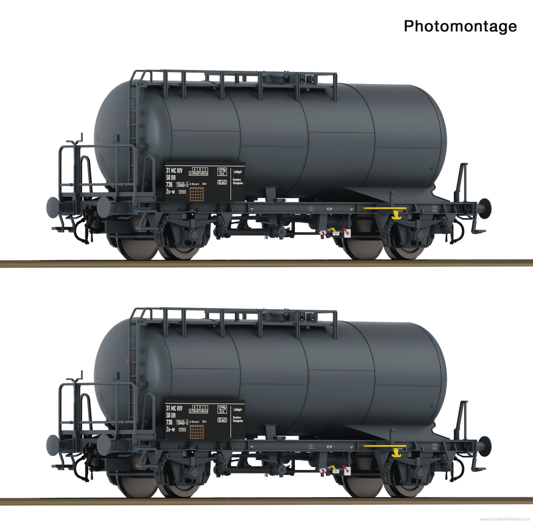 Roco 6600245 Roco DR 2 Piece Zs-w Tank Car Set