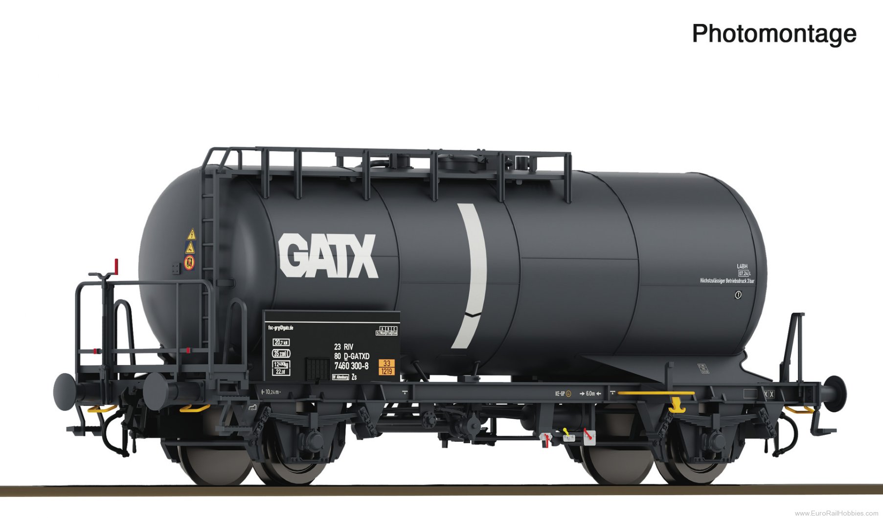 Roco 6600247 Roco GATX Zs Chemical Tank Car