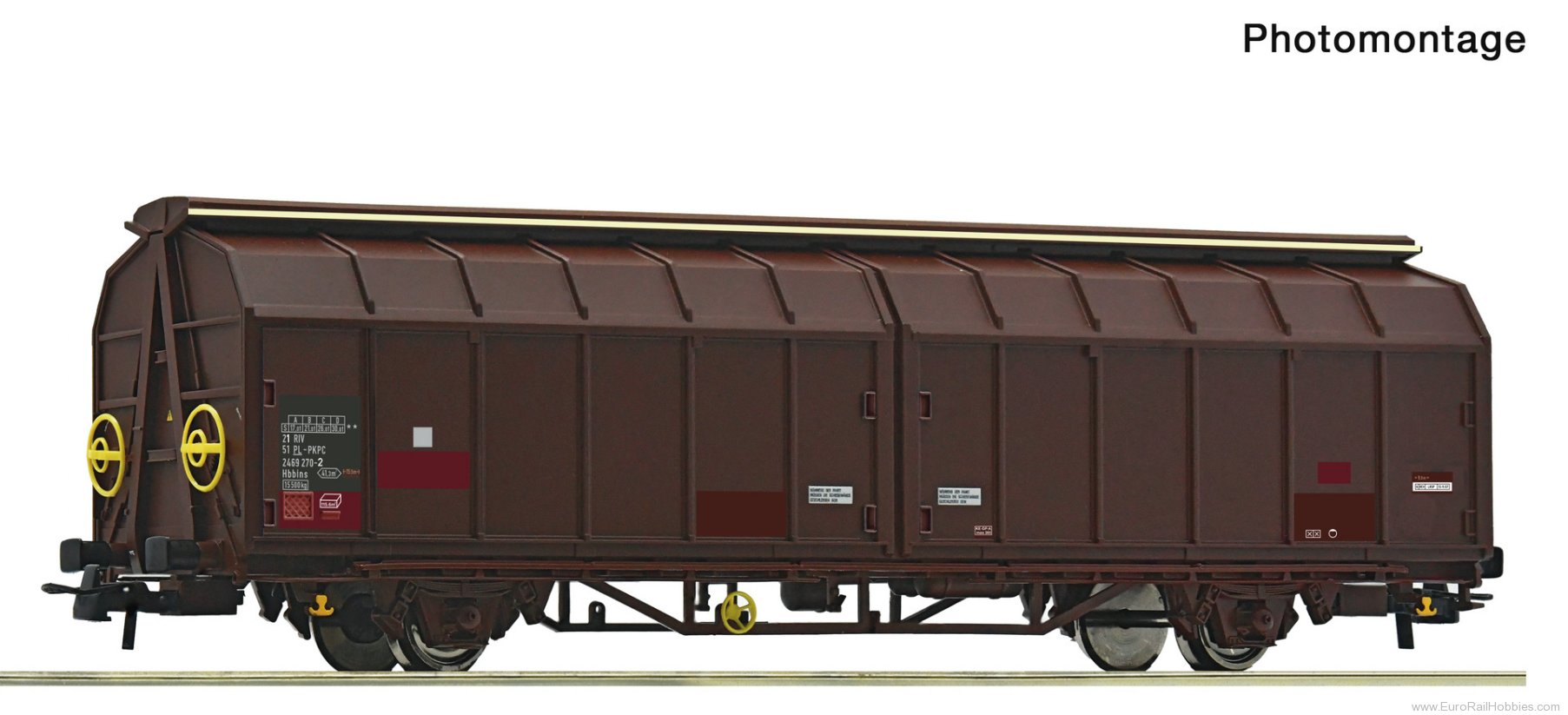 Roco 6600255 Roco PKP Cargo Hbbins Sliding Wall Wagon