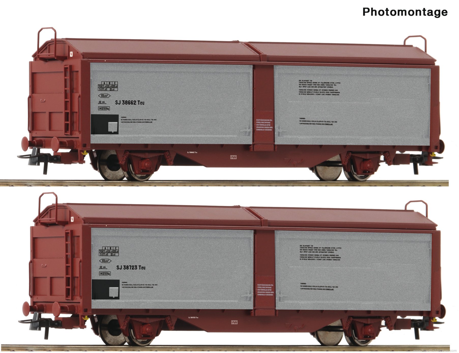 Roco 6600257 Roco SJ Sliding Roof/Walls 2 Piece Freight Se