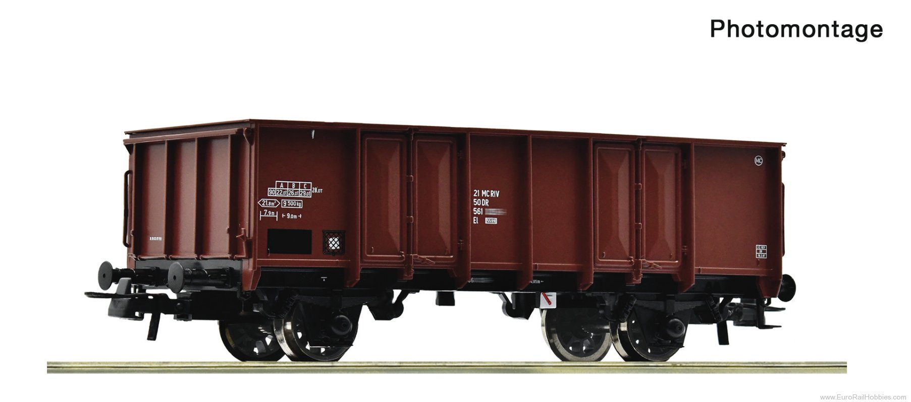 Roco 6600281 Roco DR Open Goods Wagon