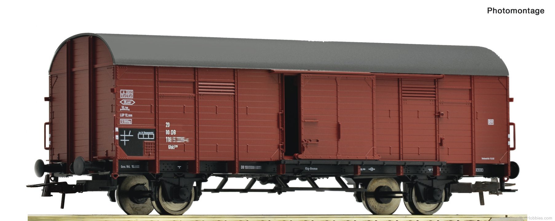 Roco 6600287 Roco DB Covered Goods Wagon