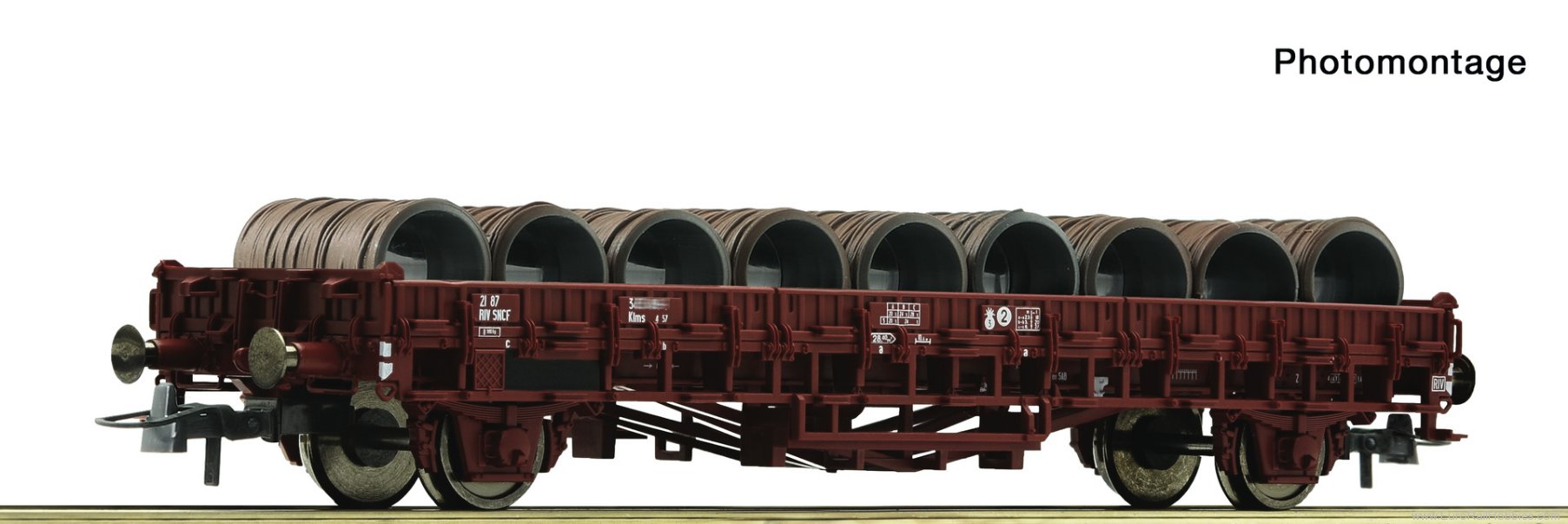 Roco 6600300 Roco SNCF Flat Car w/Coil Load