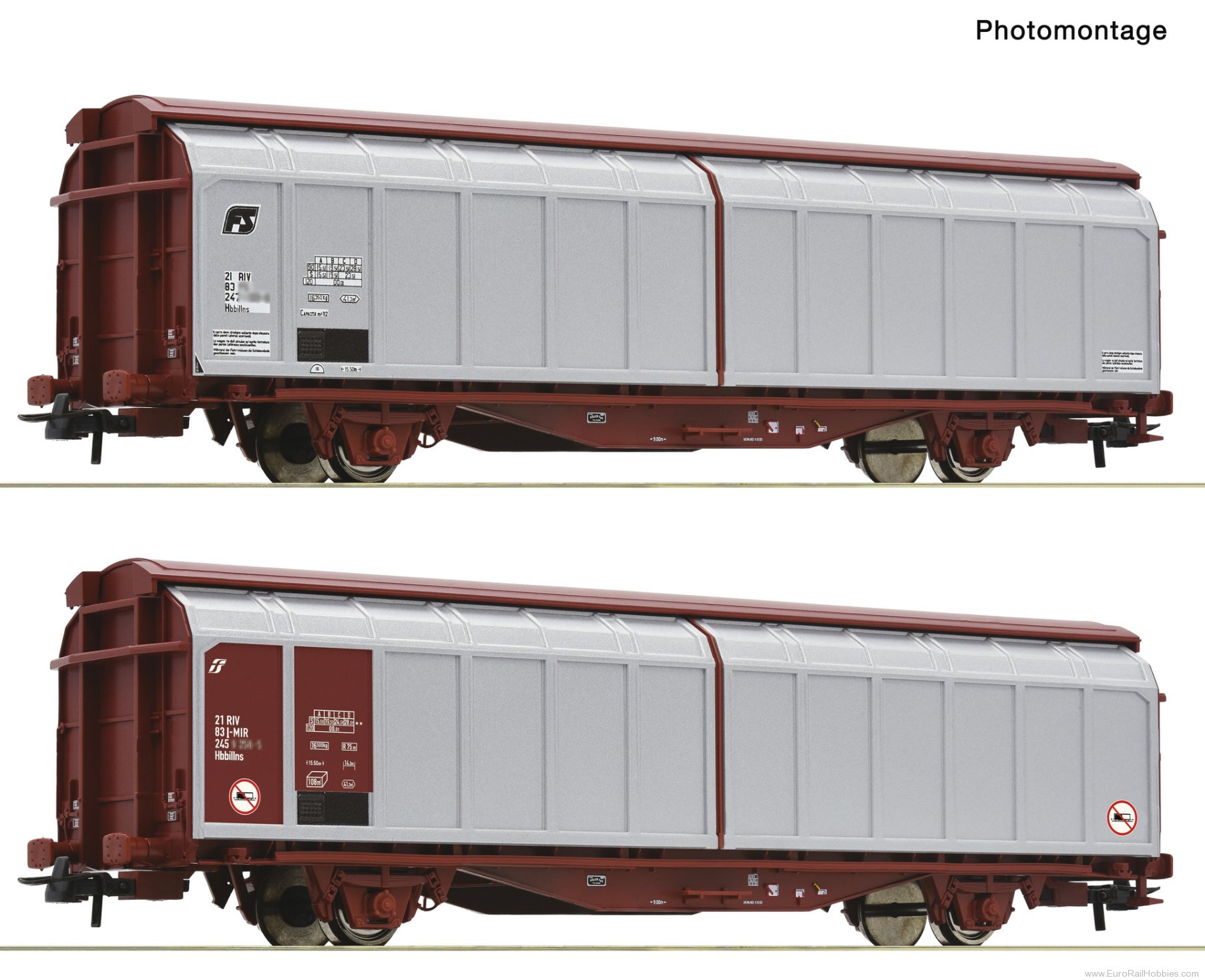 Roco 6600308 Roco FS 2 Piece Sliding Wall Car Set