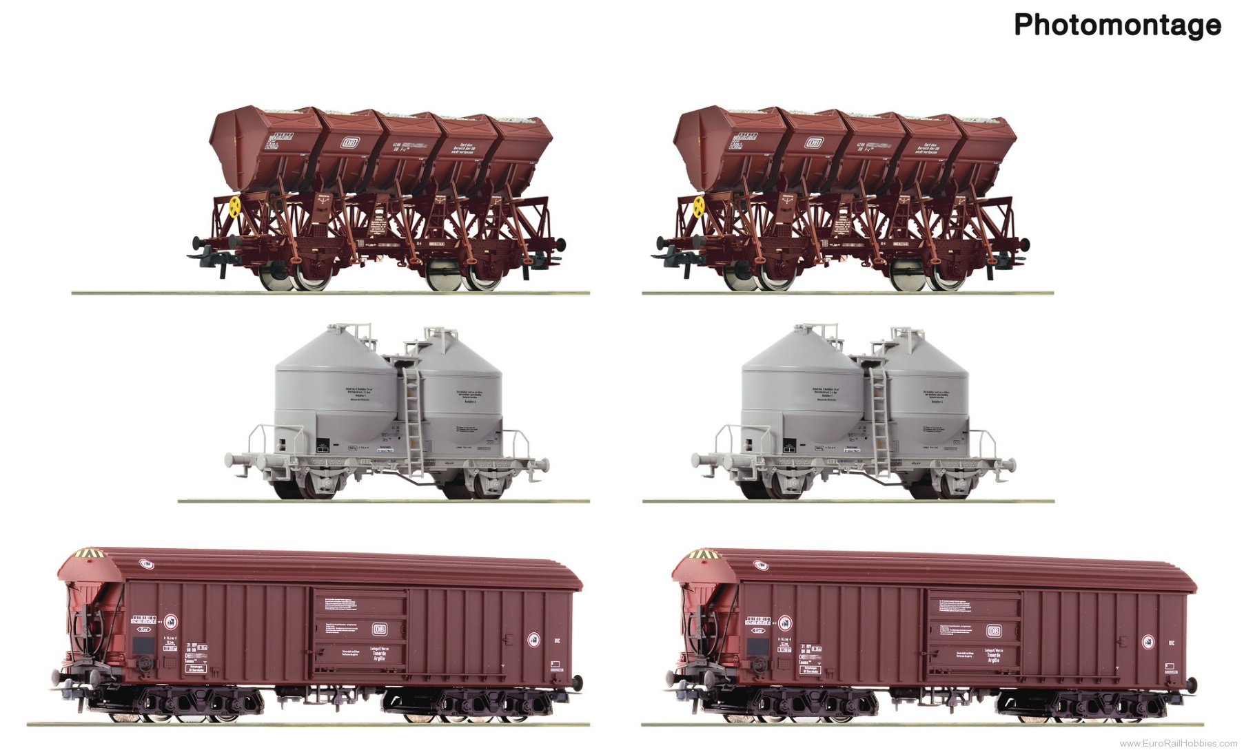 Roco 6600329 Roco DB 6 Piece Marshalling Yard/Bulk Goods S