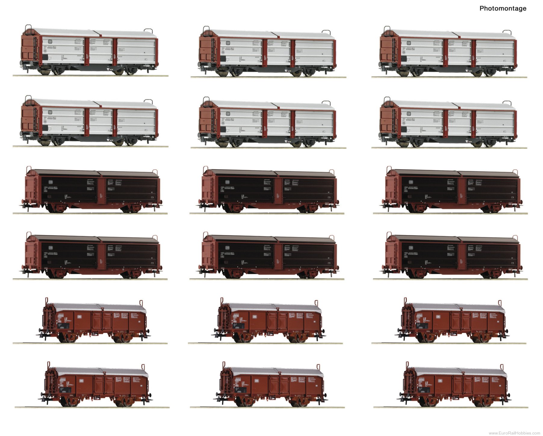 Roco 6600340 Roco DB 18 Piece Marshalling Yard/Sliding Roo