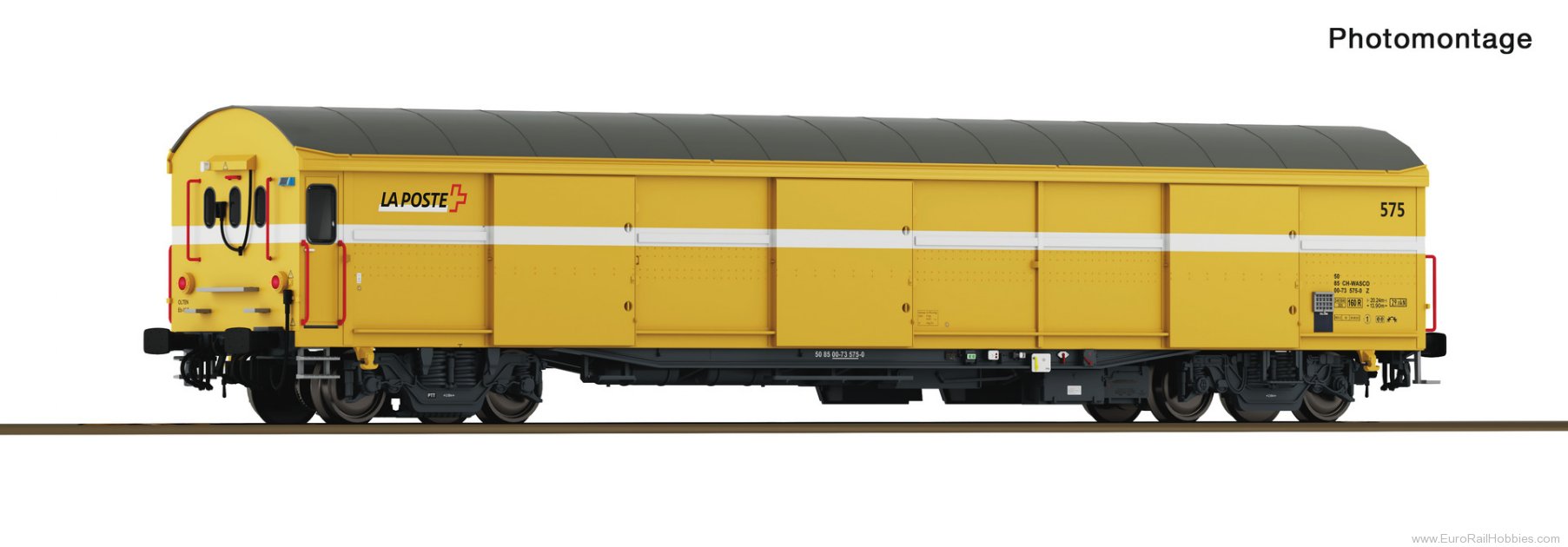 Roco 6620244 Roco  'Wascosa' Postal Wagon w/Taillight (Mar