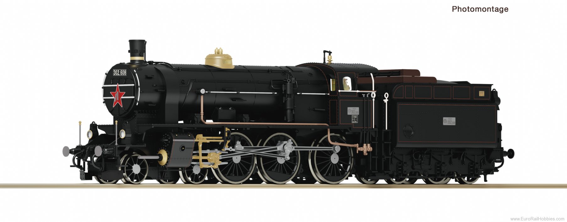 Roco 7110025 Roco MAV Steam locomotive 302.608 (DCC w/Soun