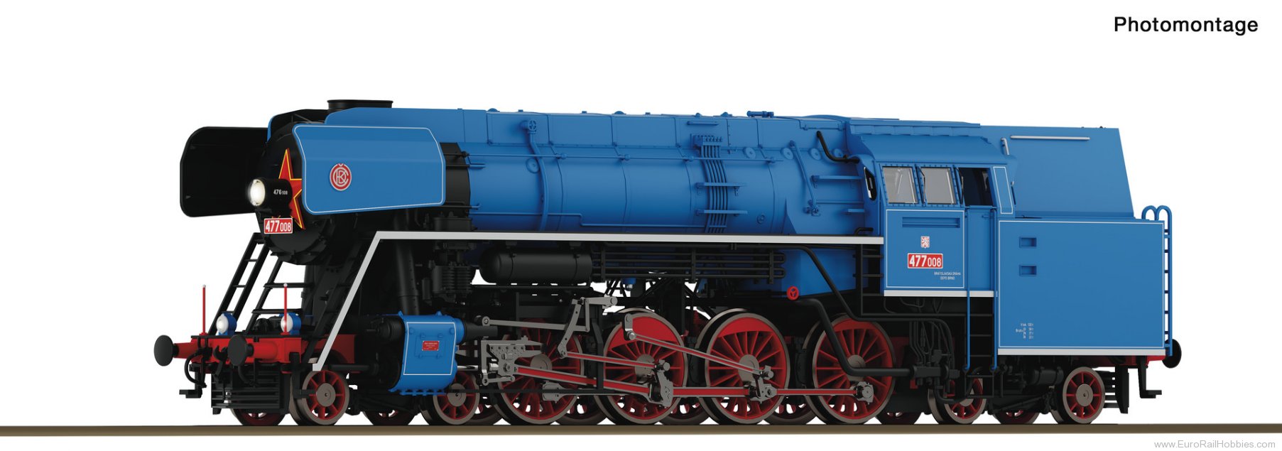 Roco 7130033 ROCO CSD Rh 477 008 Steam Locomotive DCC w/So