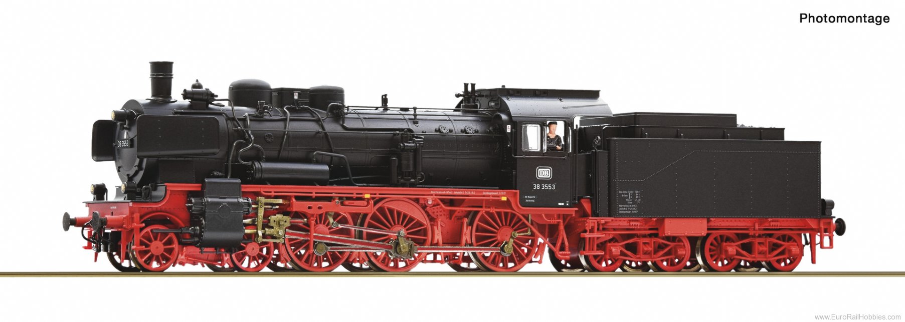 Roco 71388 Roco DB 38 3553 Steam locomotive DCC w/Sound