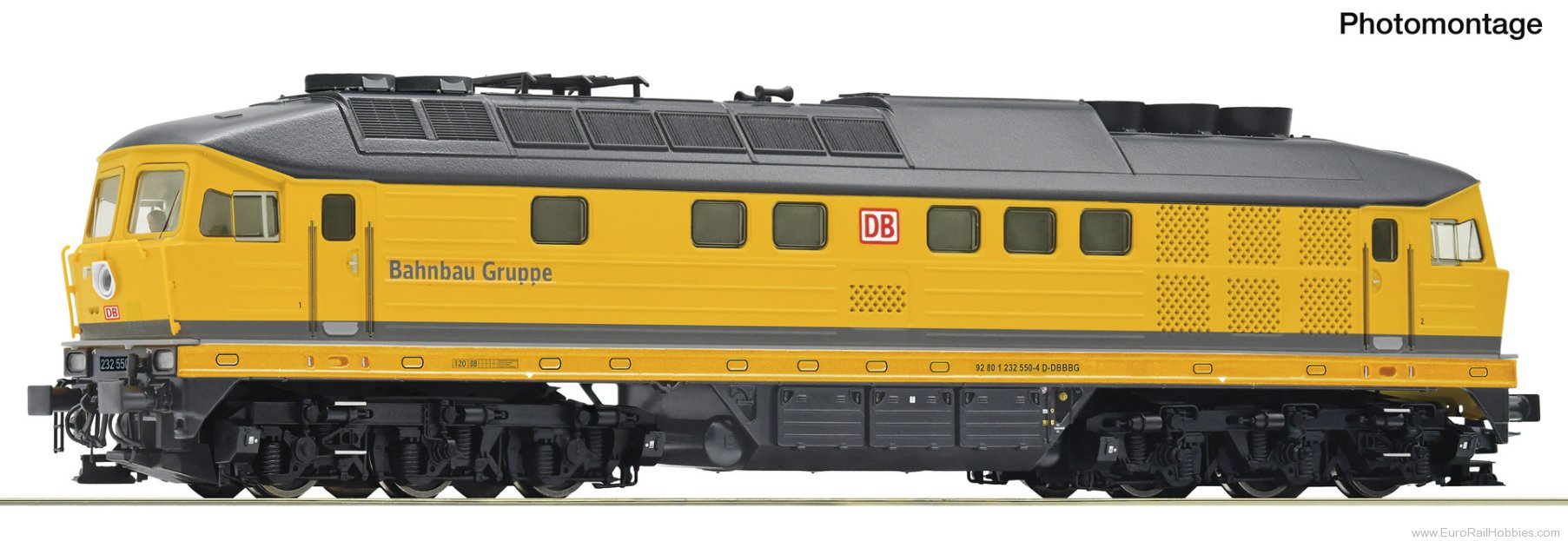 Roco 7300105 Roco DB BR 232 Bahnbau Diesel Locomotive