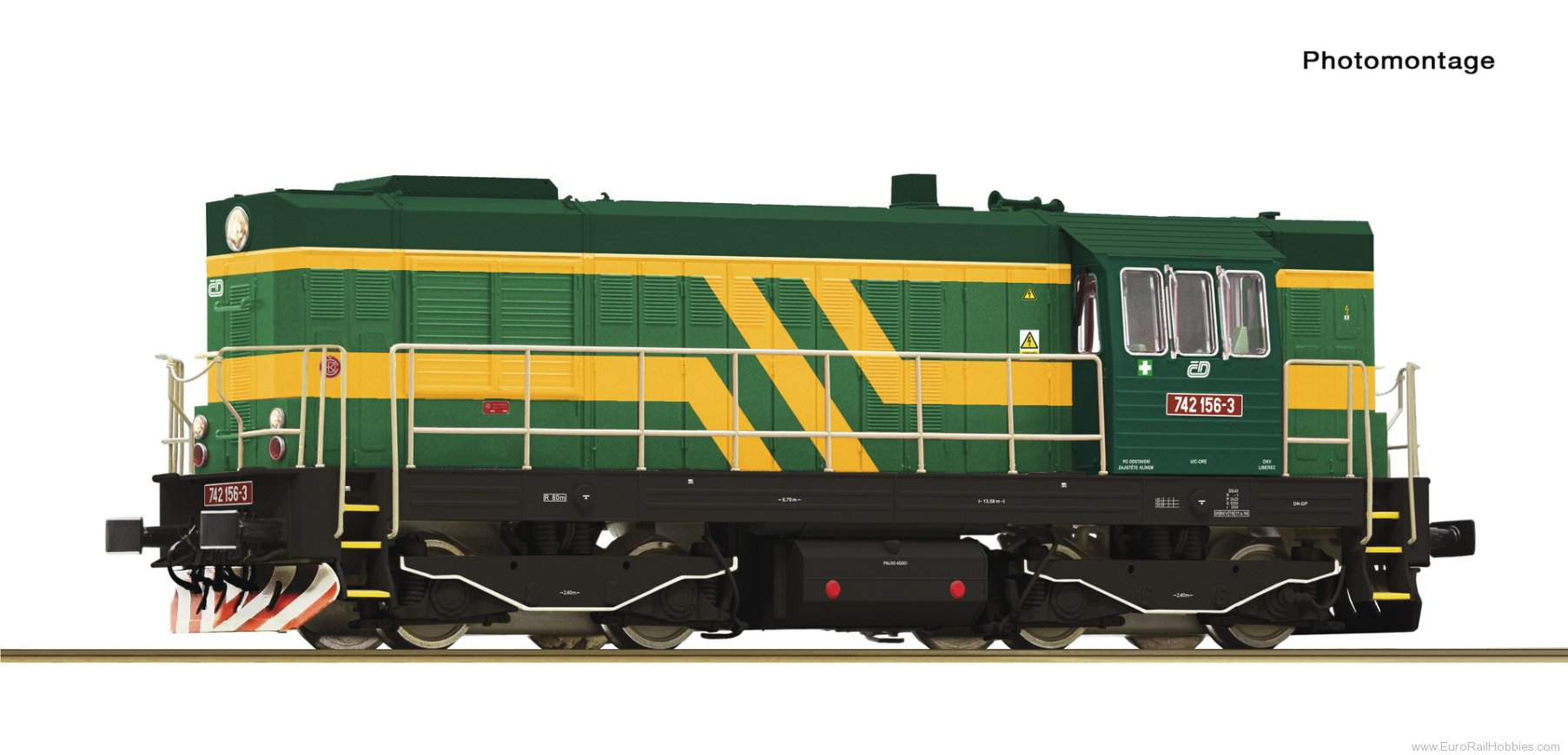 Roco 7310021 Roco CD Rh 742 Diesel Locomotive DCC w/Sound