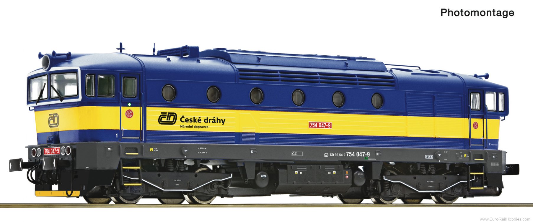Roco 7310089 Roco CD 754 047 Diesel Locomotive DCC w/Sound