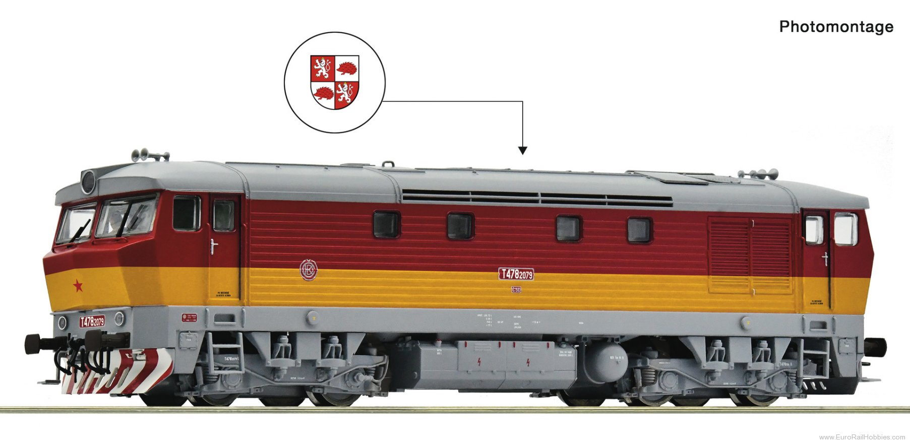 Roco 7310090 Roco CSD T478.2079  Diesel Locomotive DCC w/S
