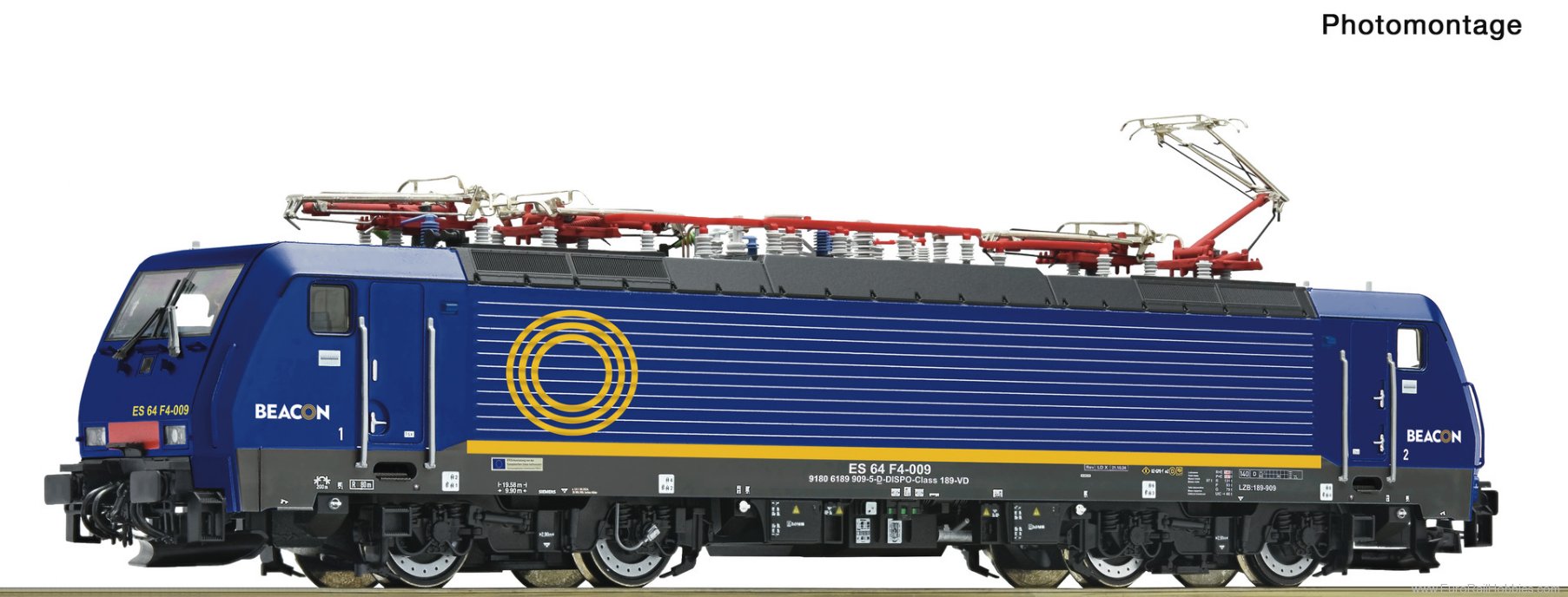 Roco 7500188 Roco Beacon 189 909-5 Blue Electric Locomotiv
