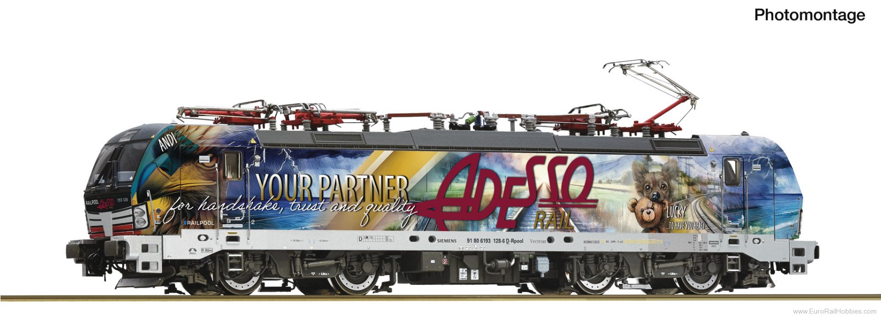 Roco 7500194 Roco Adesso Rail 193 128-6 Electric Locomotiv