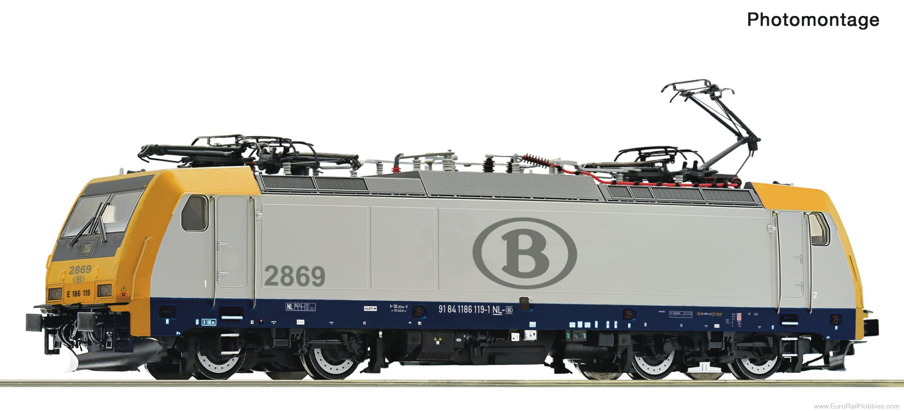 Roco 7510166 Roco SNCB BR 186 Electric Locomotive DCC w/So