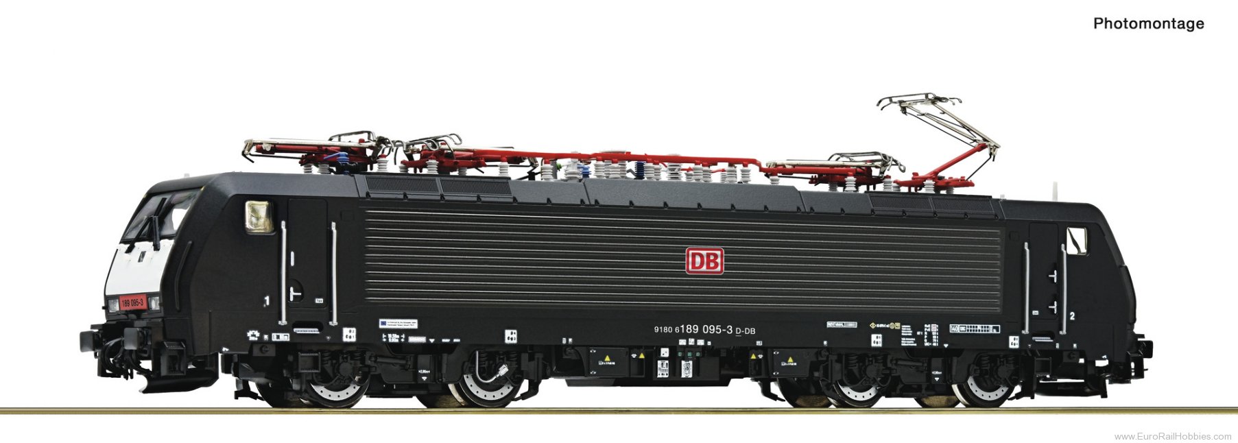 Roco 7510206 Roco DB AG 189 095-3 Black Electric Locomotiv