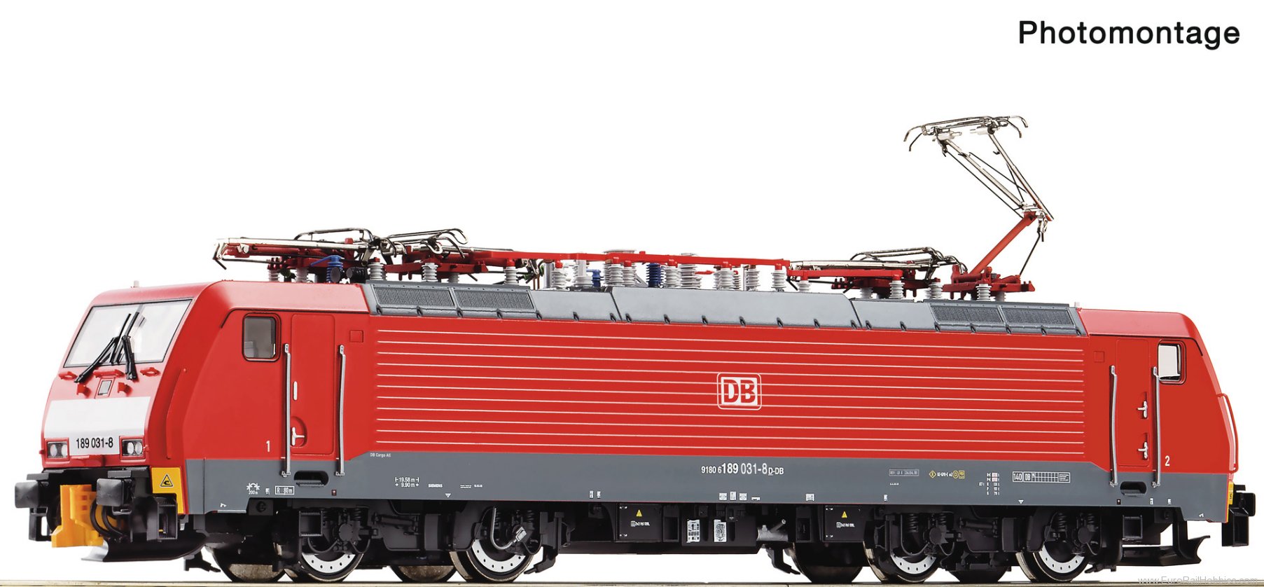 Roco 7510207 Roco DB AG 189 031-8 Red Electric Locomotive 