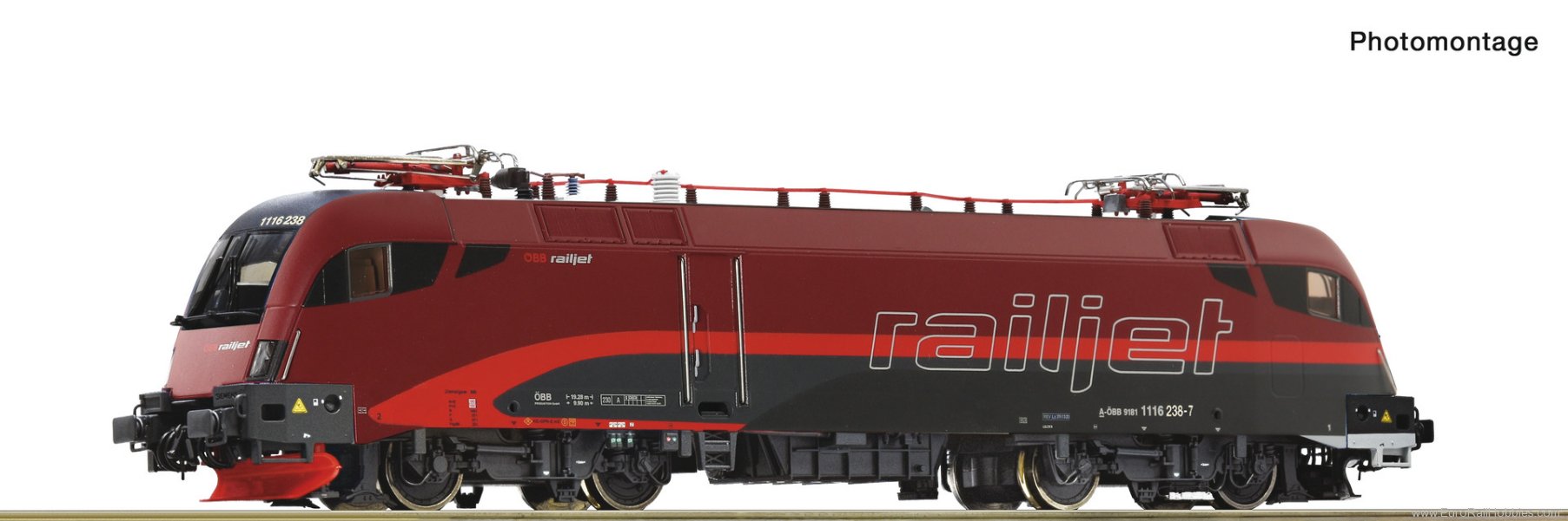 Roco 7510208 Roco OBB 1116 238-7 'Railjet' Electric Locomo