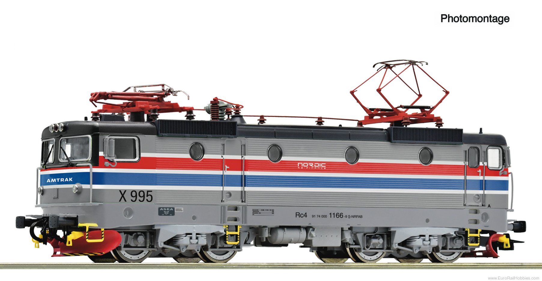 Roco 7520210 Roco Rc 4 Nordic 'Amtrak Design' Electric Loc