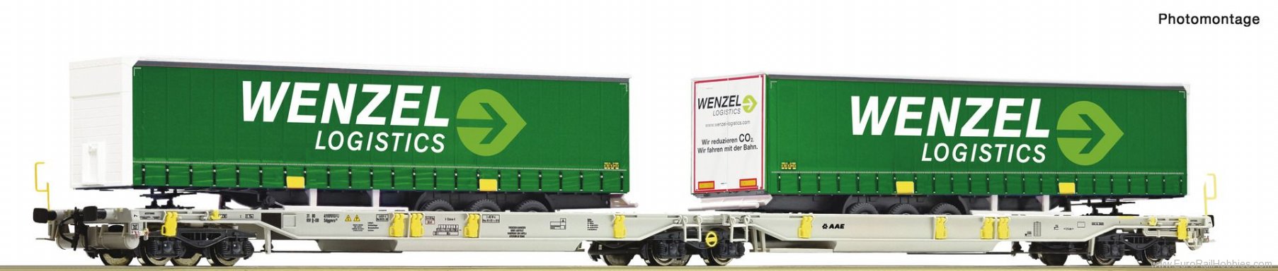 Roco 77362 Articulated double pocket wagon, AAE