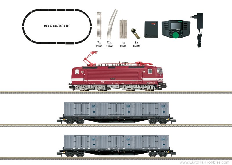 Trix 11169 MiniTrix DR Freight Train Starter Set (DCC/MF