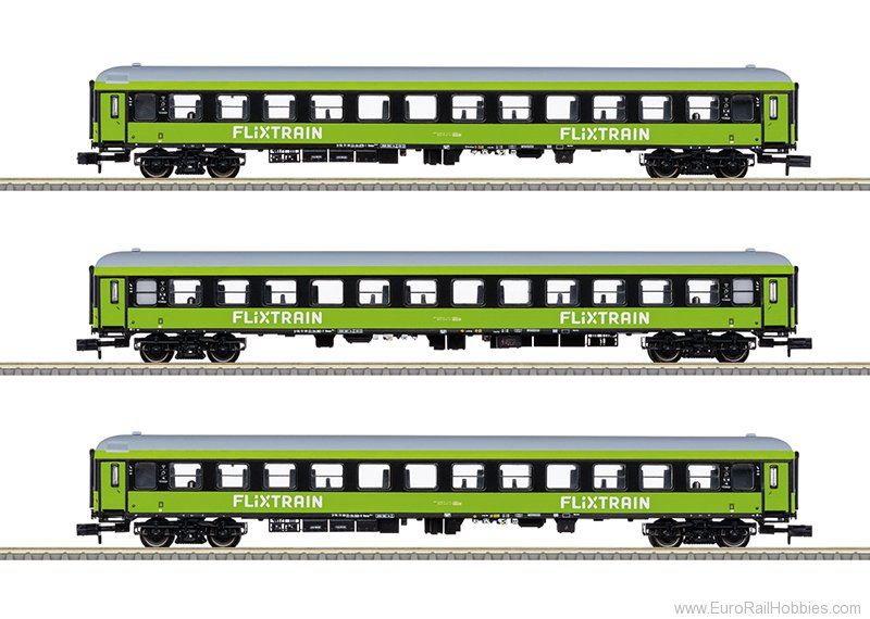 Trix 15462 MiniTrix FLIXTRAIN Express 3 Piece Coach Set 