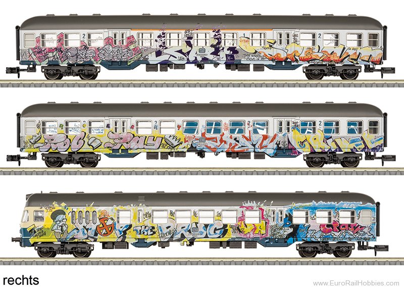 Trix 18264 MiniTrix DB 'Silberlinge' 3 Piece Passenger C