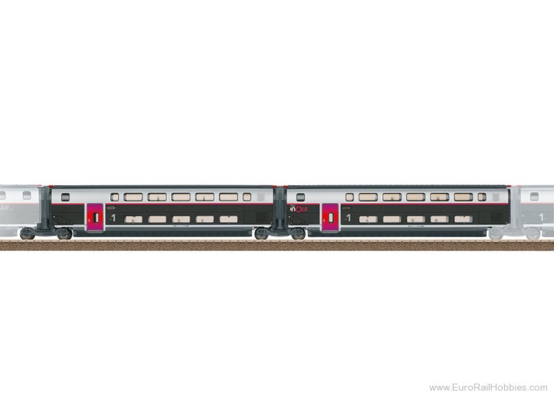 Trix 23187 Trix SNCF TGV INOUI EuroDuplex 2 Piece Add-On