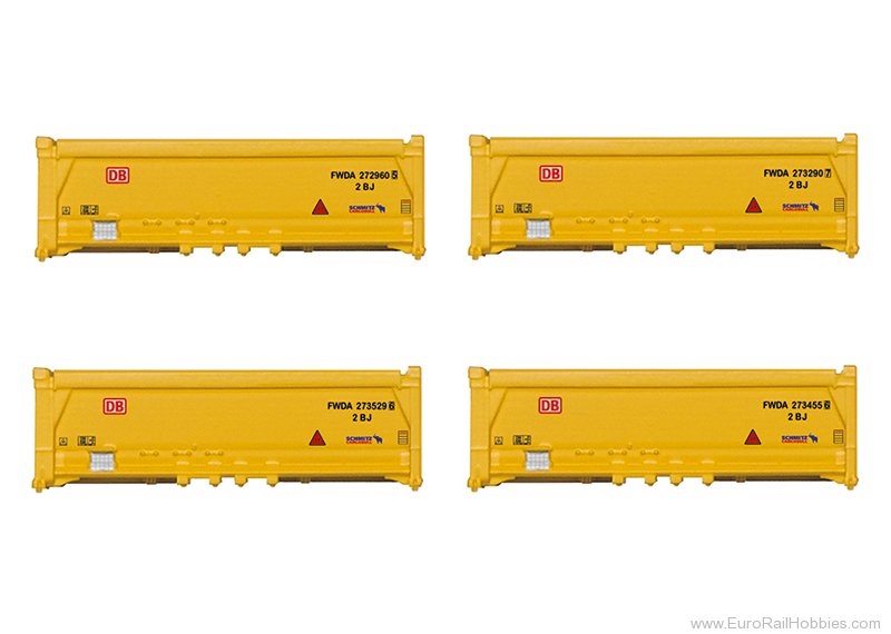 Trix 66581 MiniTrix 'Hoppers' Container 4 Piece Set 20 f