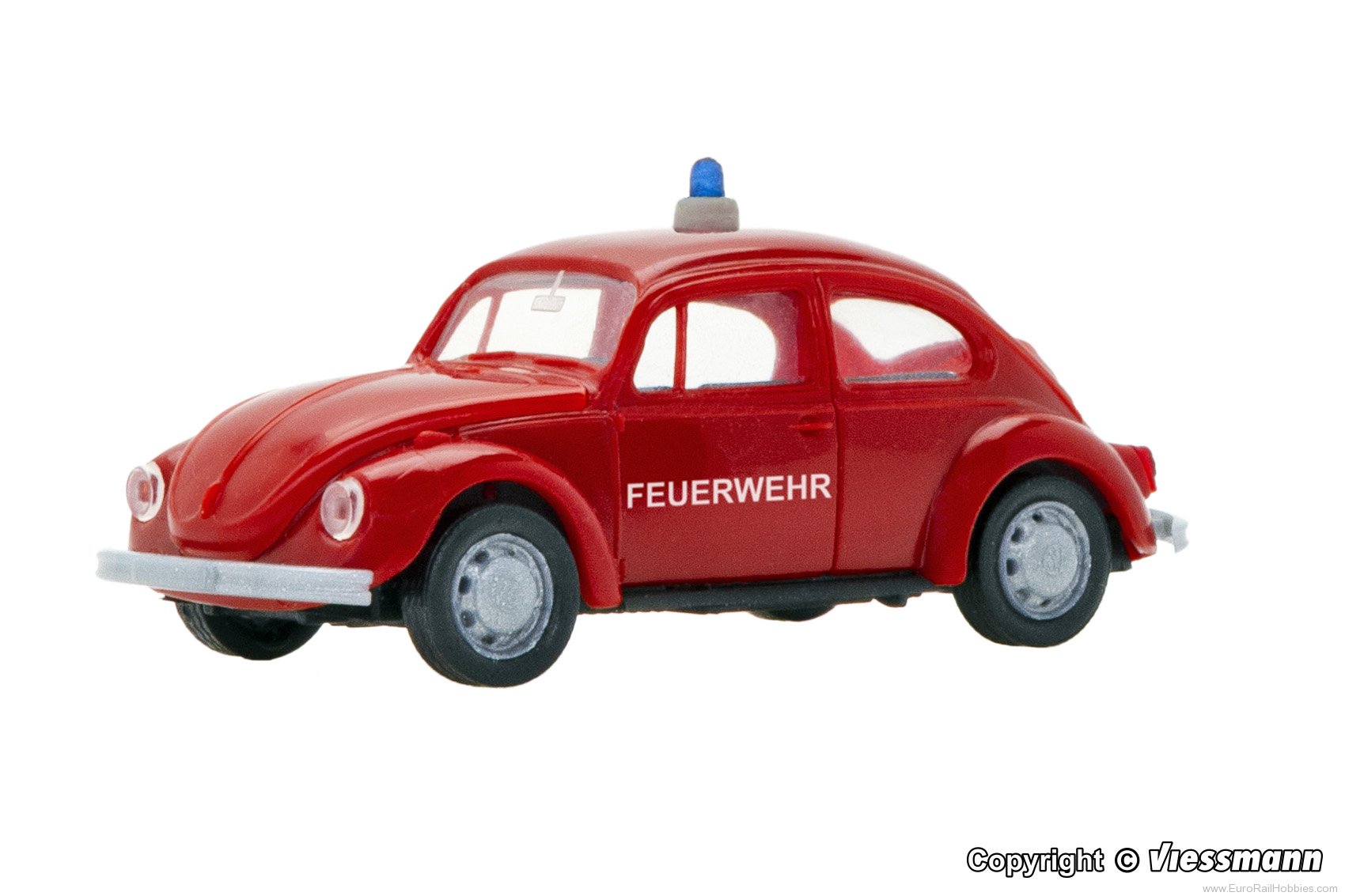 Viessmann 1160 VW Beetle Firefighter model, with LED lightin