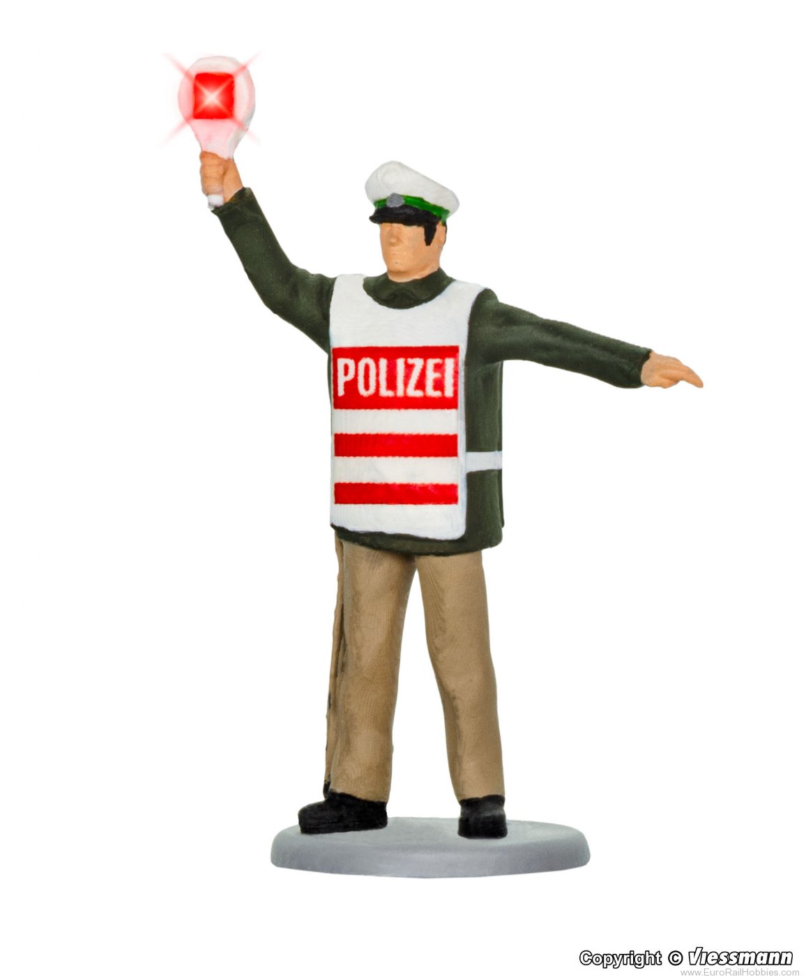 Viessmann 1518 1518 H0 Policeman with illuminated stop signa