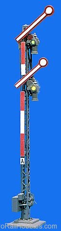 Viessmann 4501 4501 H0 Semaphore home signal with 2 coupled 