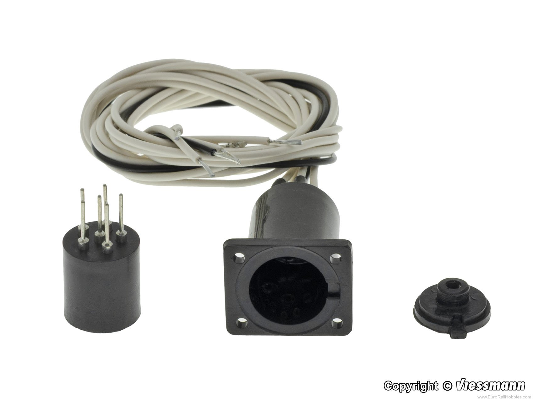 Viessmann 4650 6-pin cylinder plug with connection cables