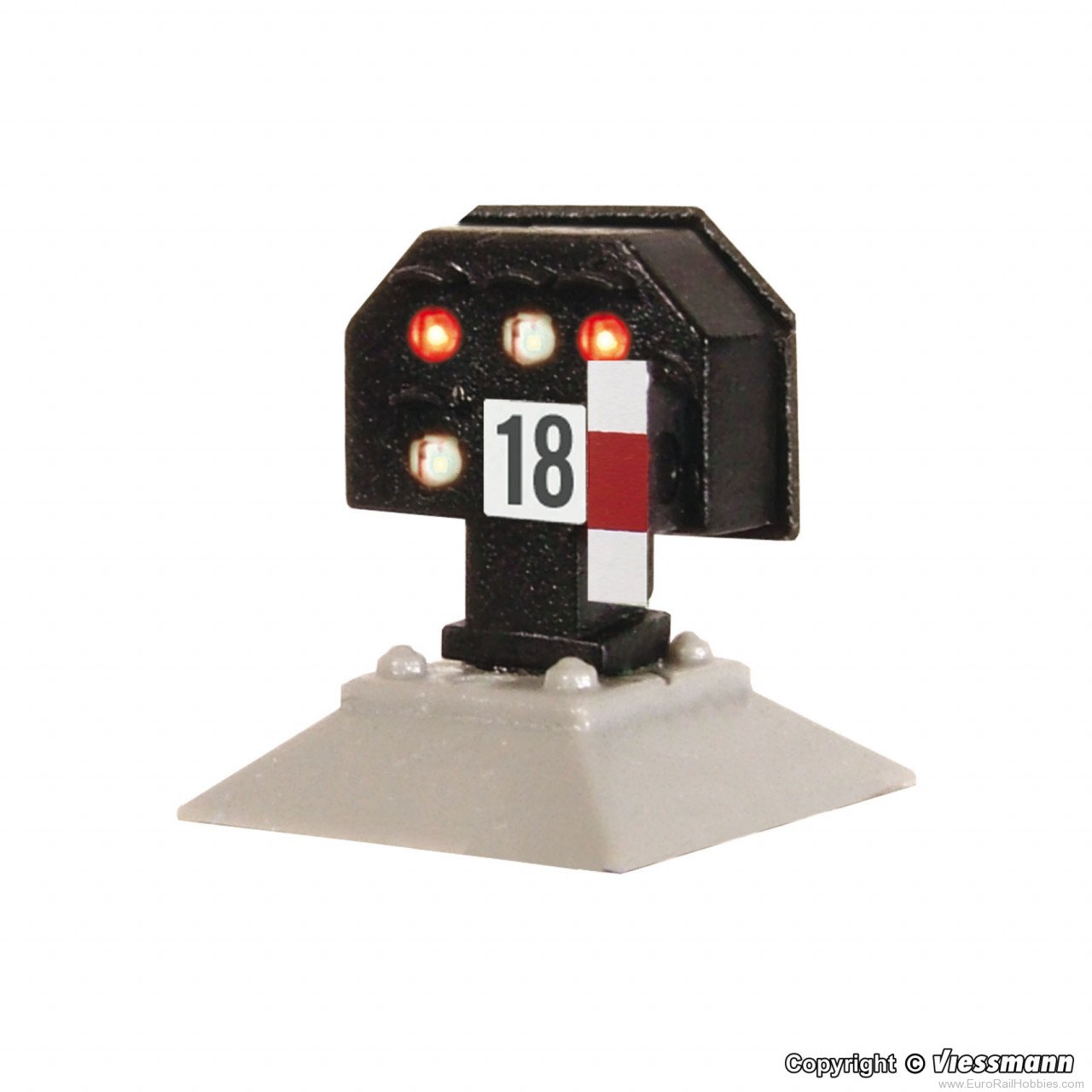 Viessmann 4728 HO Colour light block signal, low, with multi