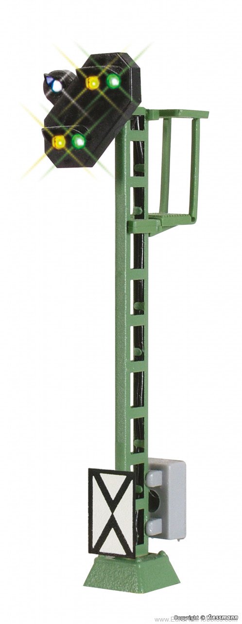 Viessmann 4730 HO Colour light distant signal with marker li