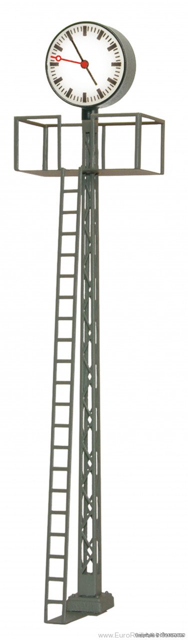 Viessmann 5082 HO Lit platform clock on lattice mast, height