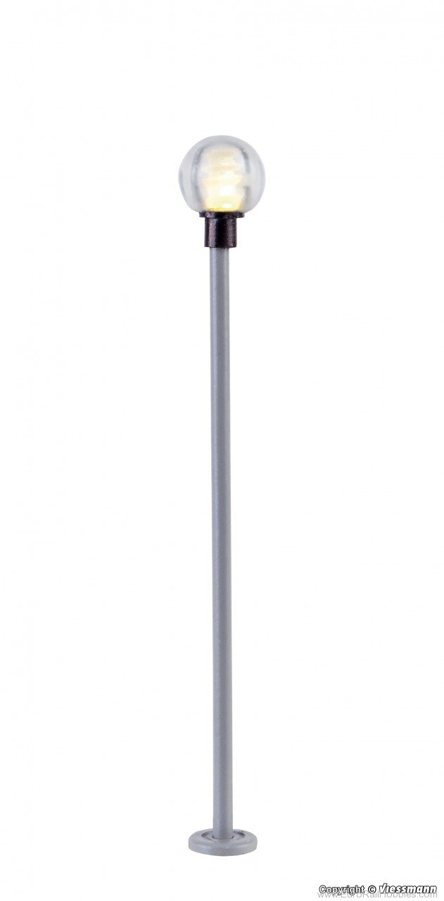 Viessmann 6306 HO Bowl lamp modern, LED warm-white