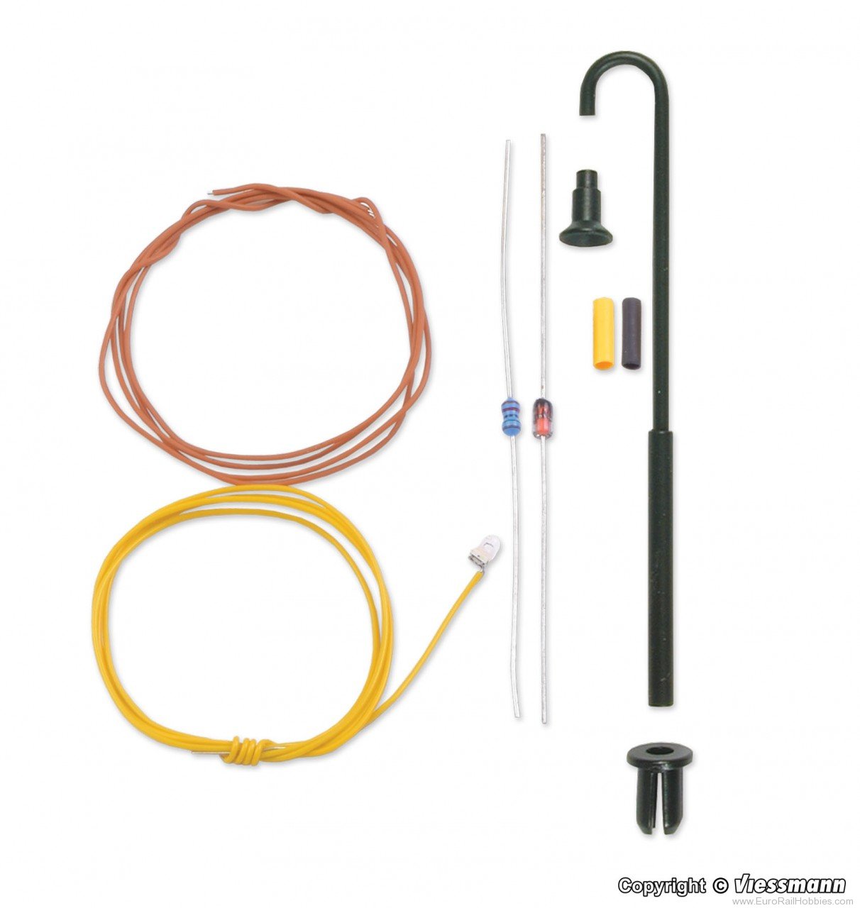 Viessmann 6624 N Kit Swan neck lamp