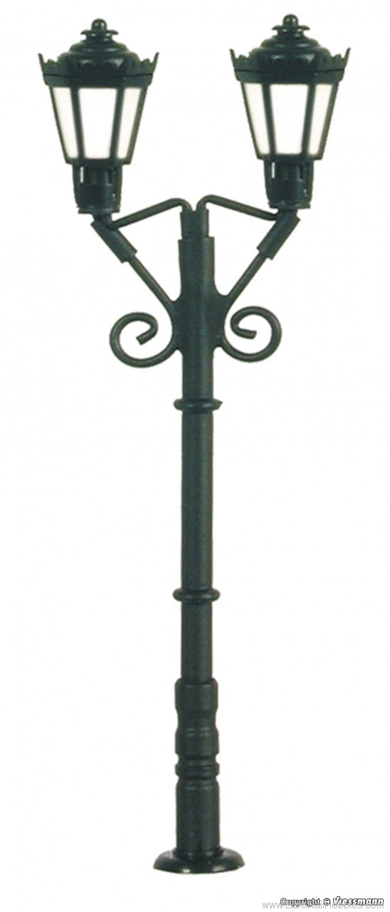 Viessmann 6973 TT Park lamp double, black