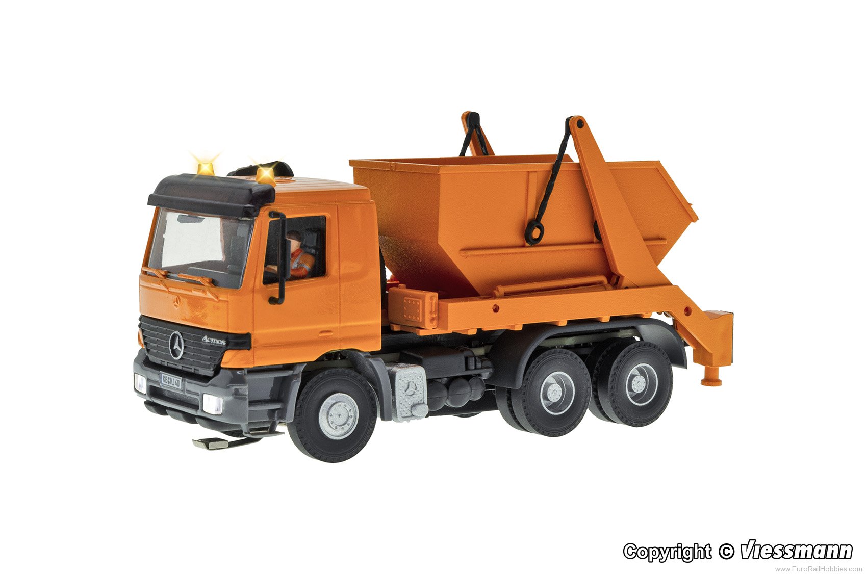 Viessmann 8040 MB ACTROS 3-axle skip loader with rotating fl