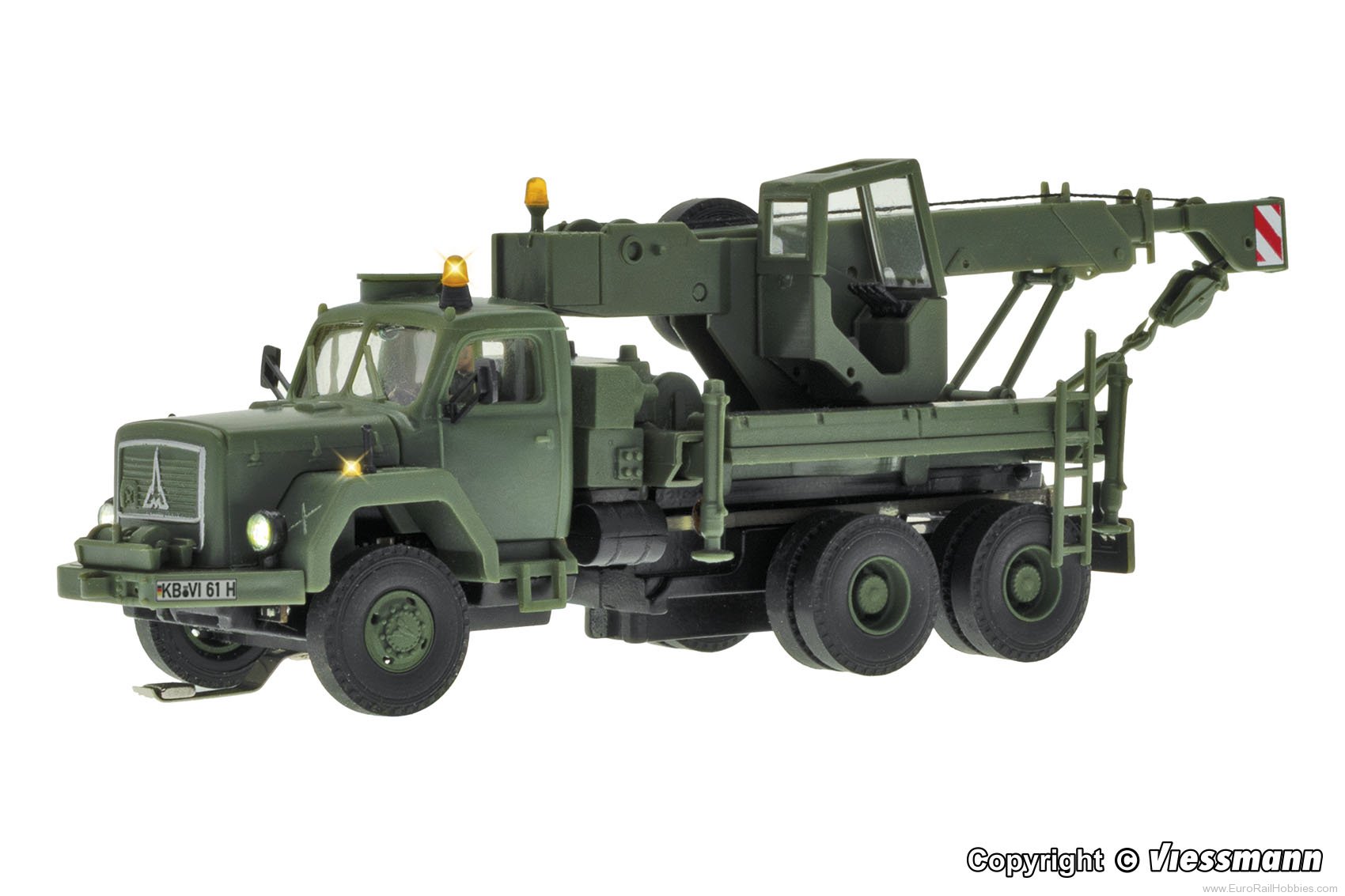 Viessmann 8061 MAGIRUS DEUTZ 3-axle recovery crane with rota