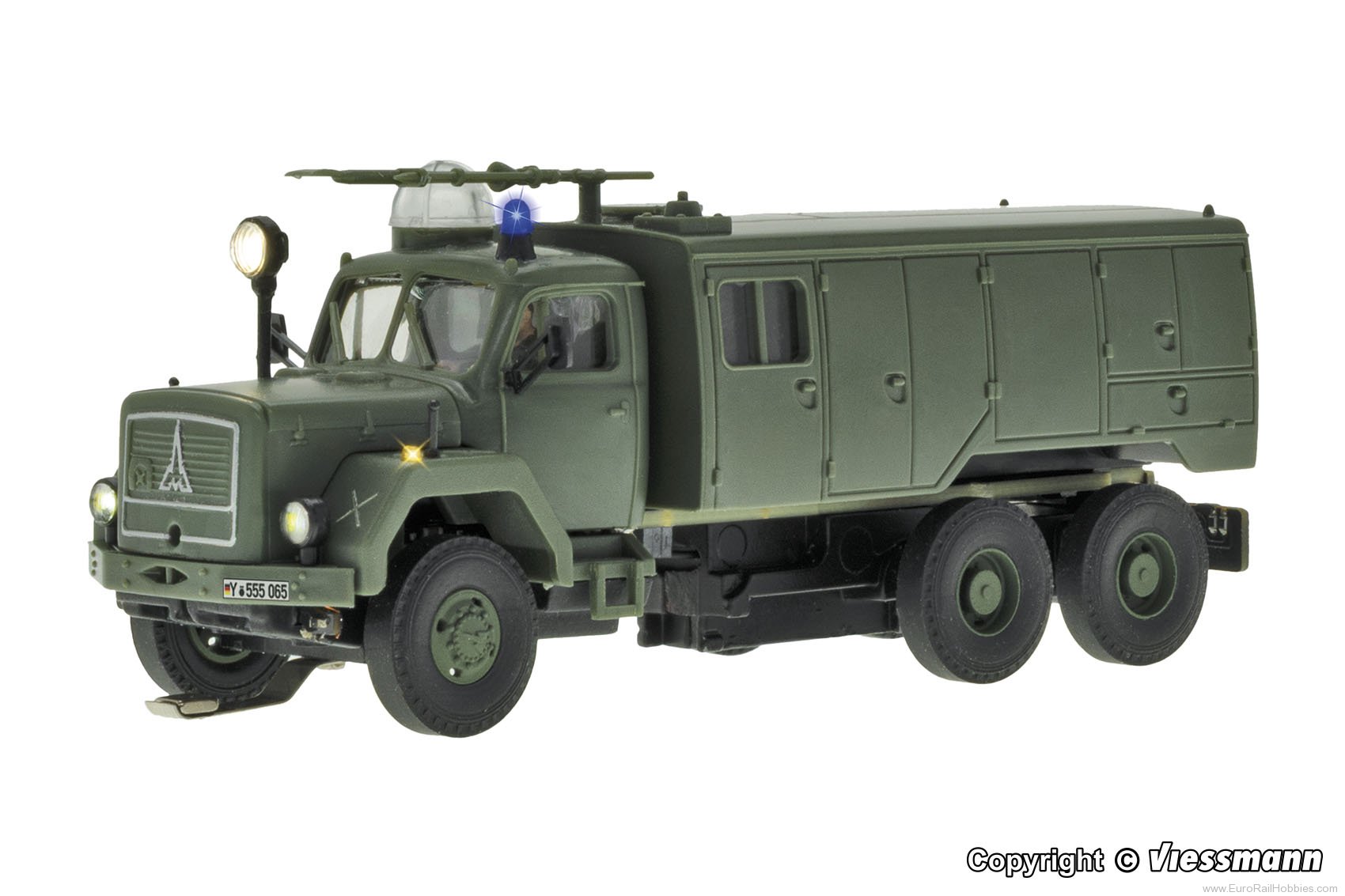 Viessmann 8065 Fire brigade MAGIRUS DEUTZ 3-axle with rotati