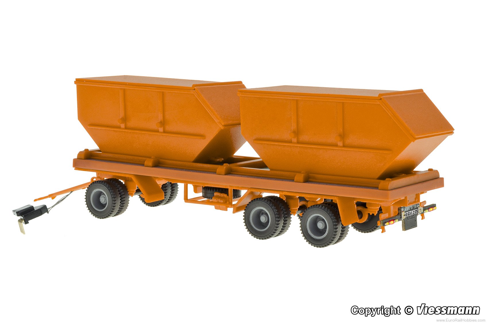 Viessmann 8225 3-Axle container trailer, kommunal orange, fu